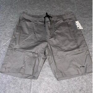 Neff Mens Hybrid Walk Shorts Grey Elastic Waist Drawstring XL New